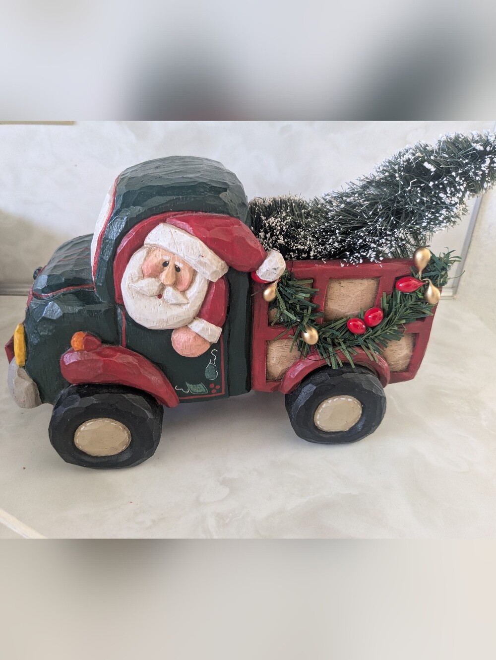 Midwest Eddie Walker Tree Farm Christmas Decoration Santa Truck